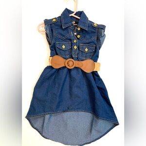 Toddler Dollhouse Denim Hi-low dress Size 12 months